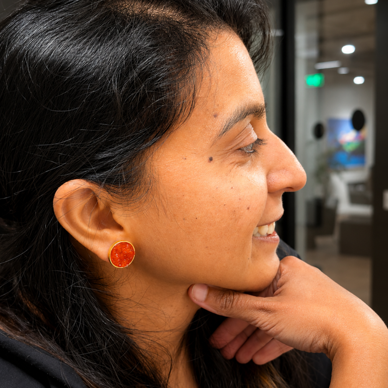 electric lights stud earrings