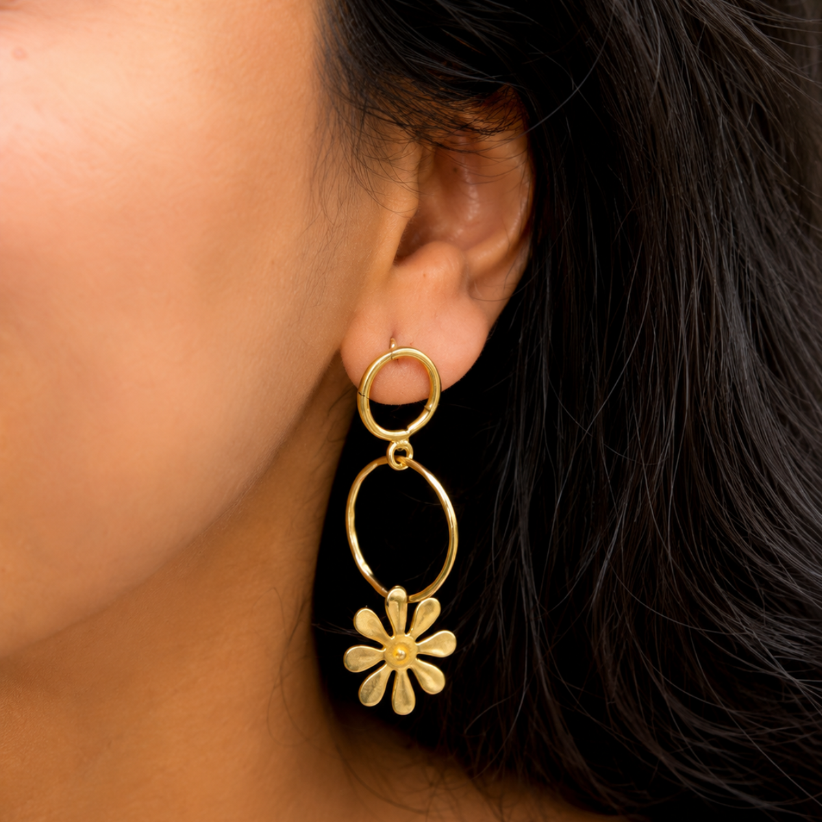 easy peasy daisy earrings