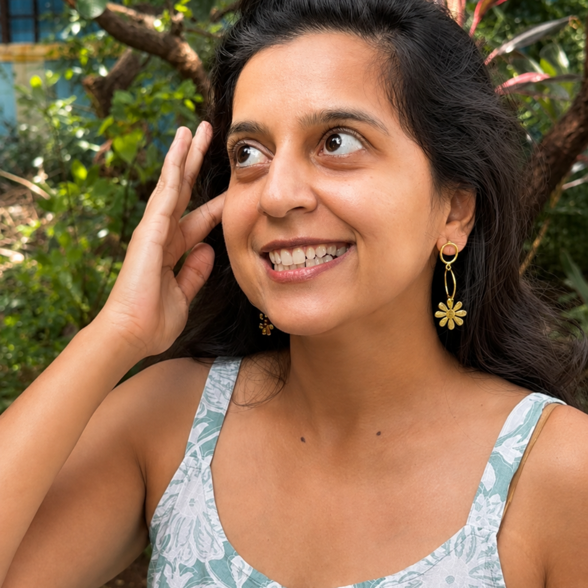 easy peasy daisy earrings