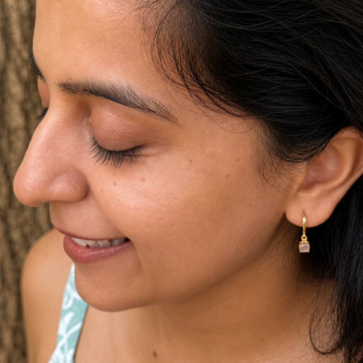 quiet glow drop earrings