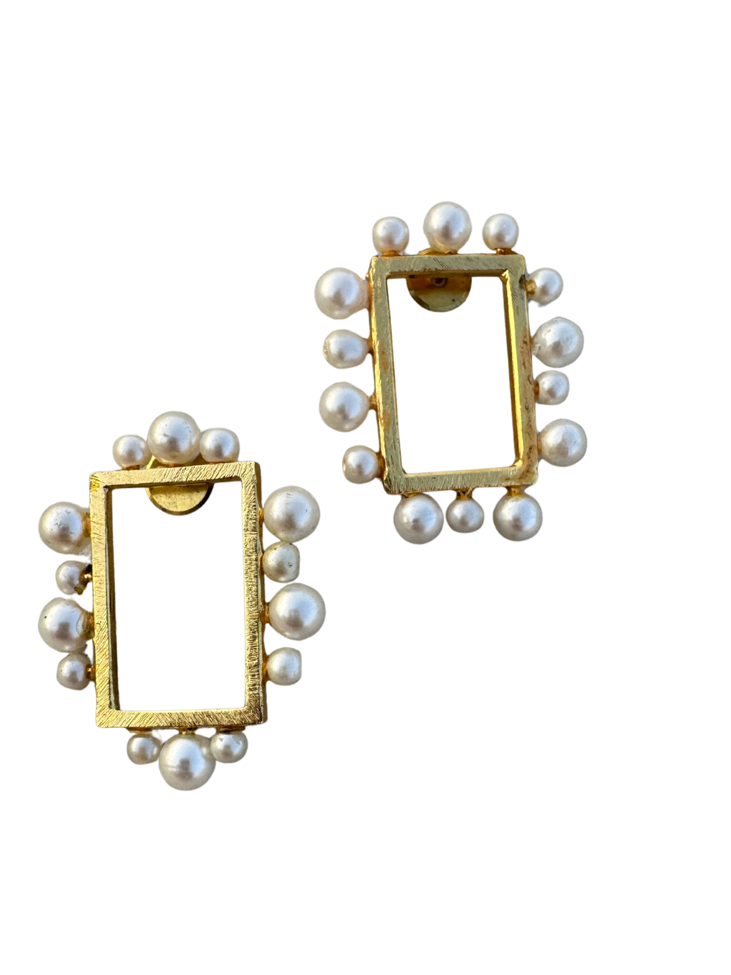 Framed Pearl Earrings