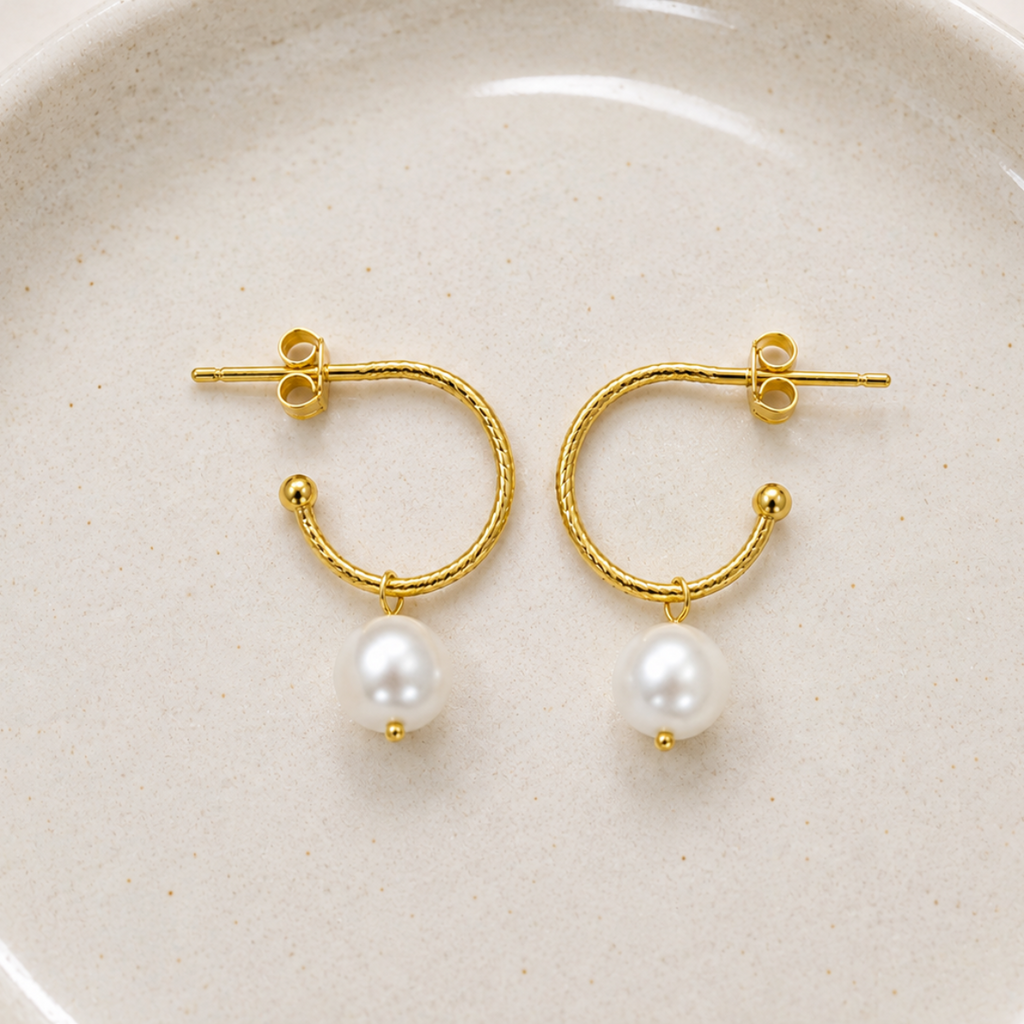 little joy pearl drop earrings