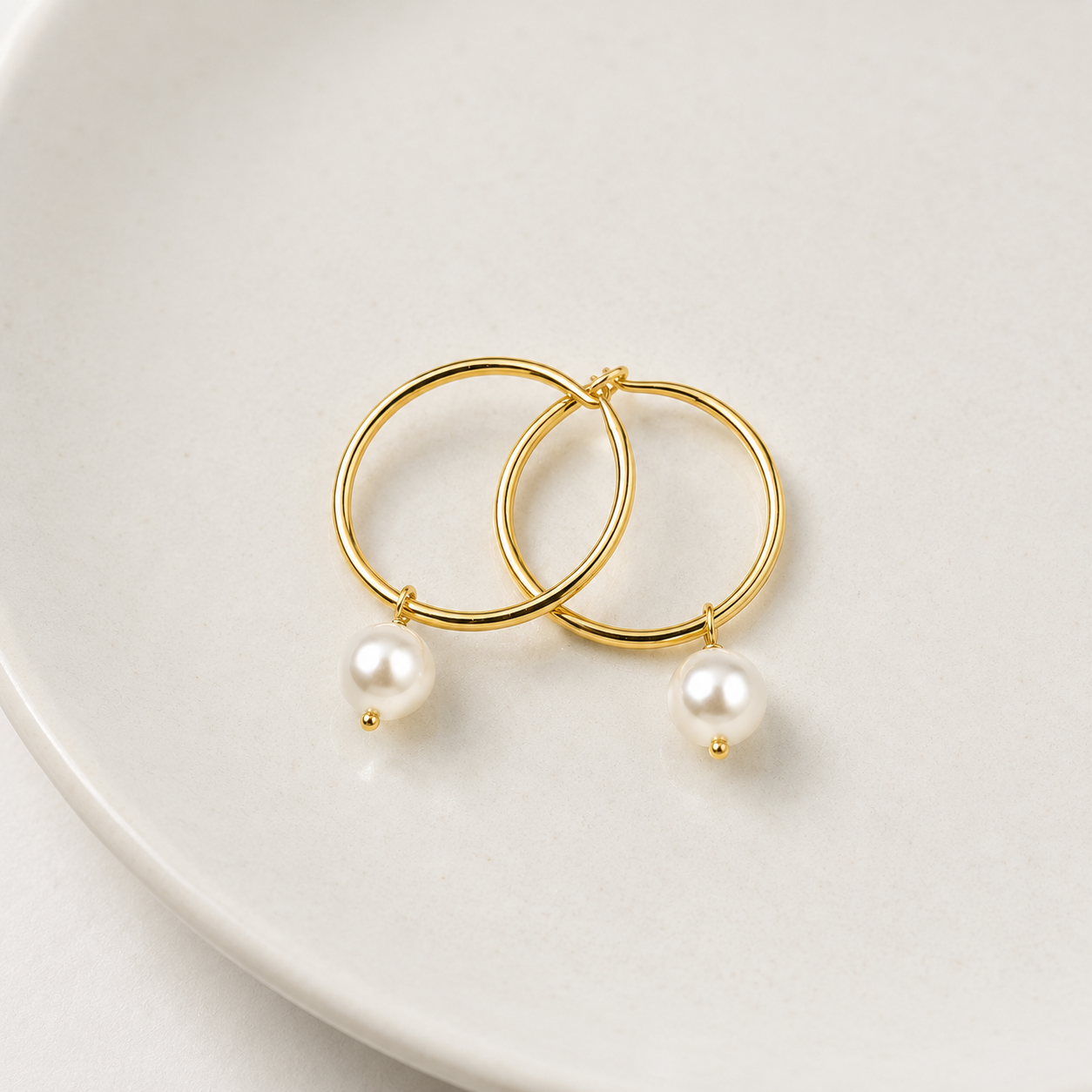 out and about drop hoop earrings