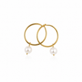 out and about drop hoop earrings