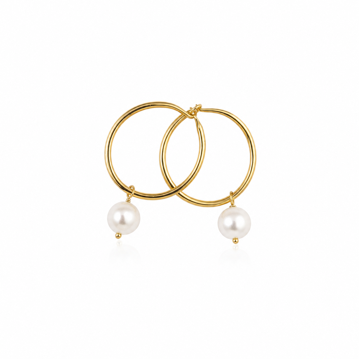 out and about drop hoop earrings