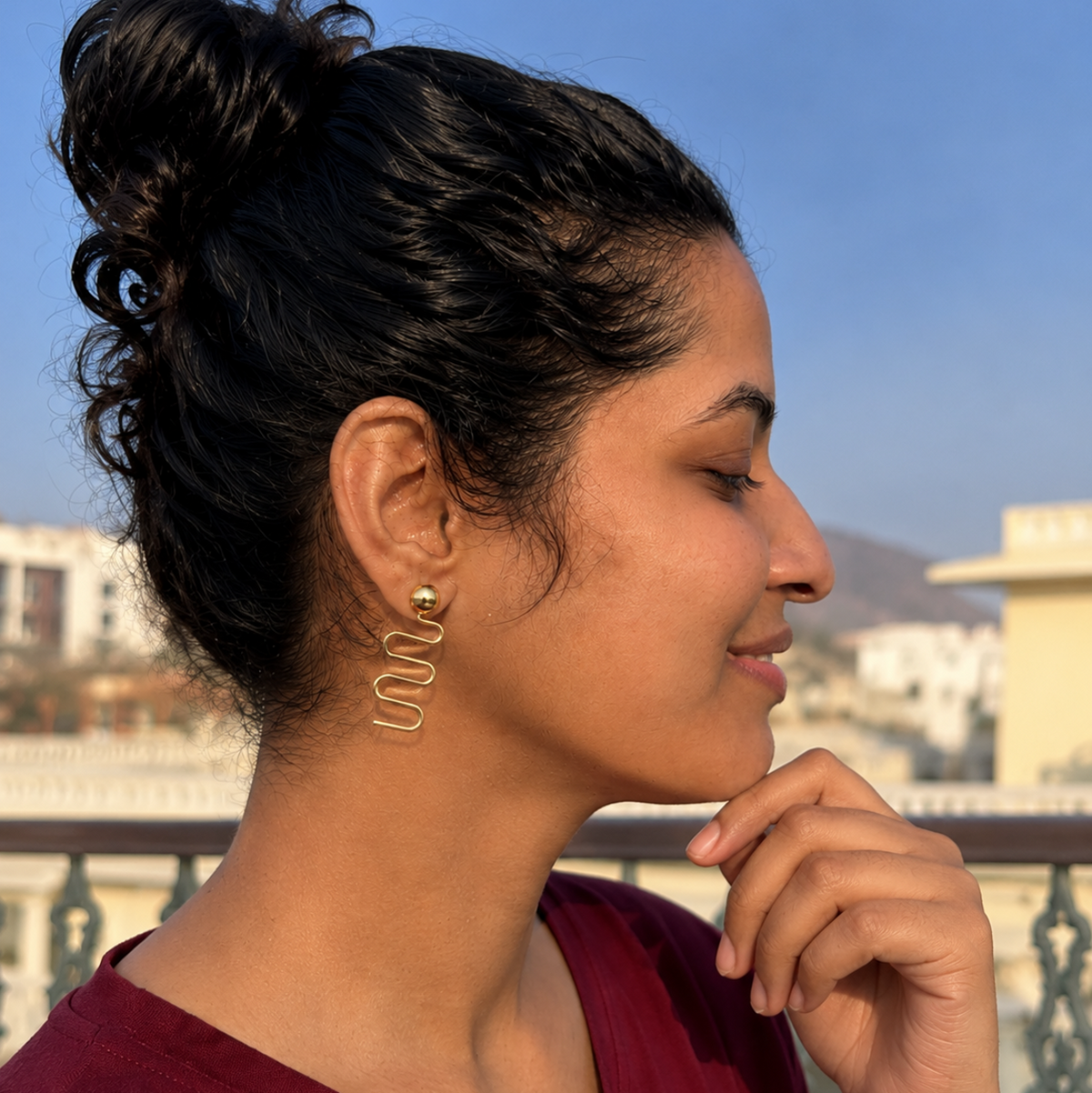 just flow earrings