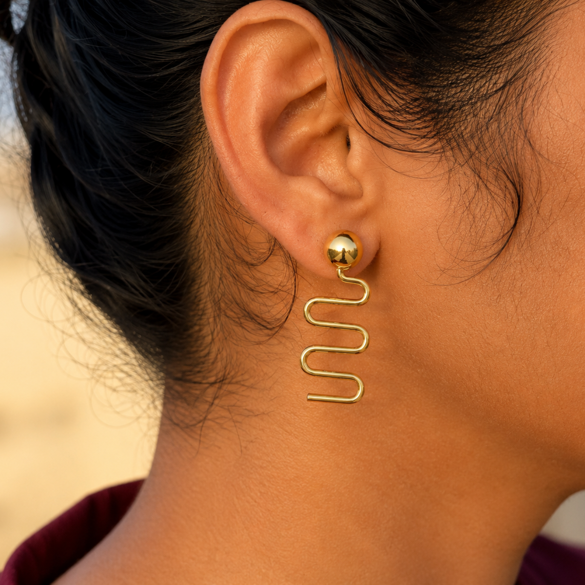 just flow earrings
