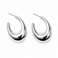 Silver Tide Hoops