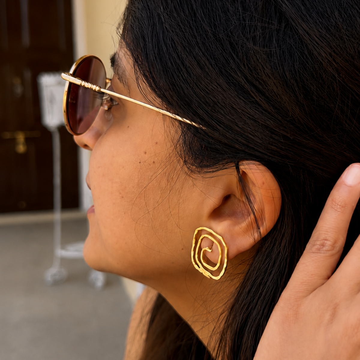 unwritten stud earrings