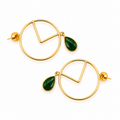 Verdant Halo Earrings