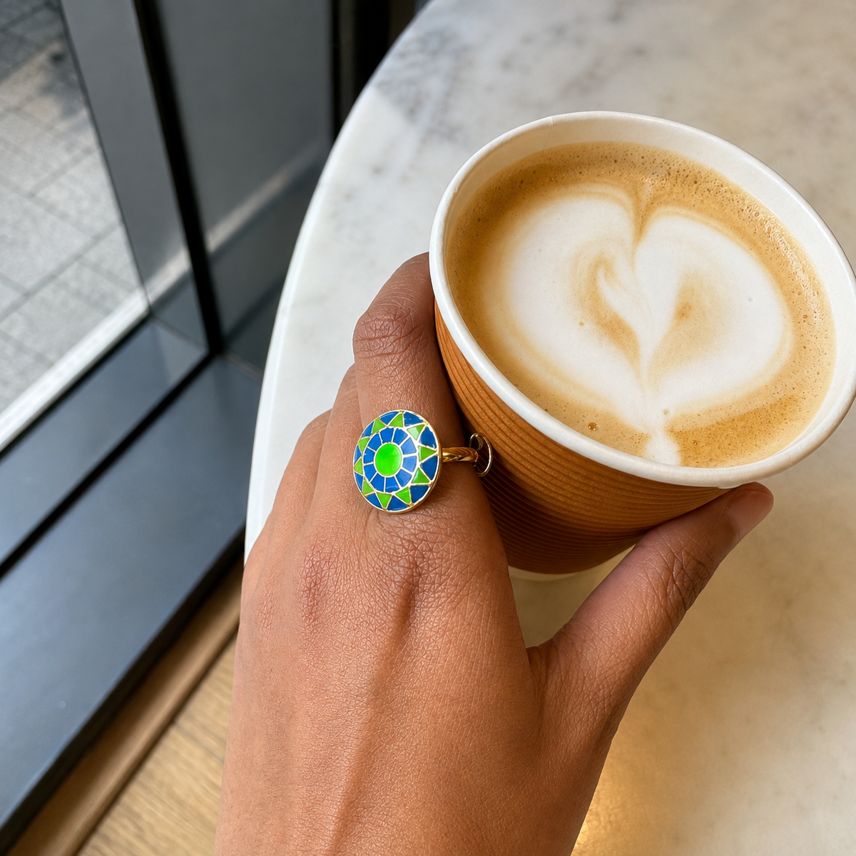 full of life enamel ring